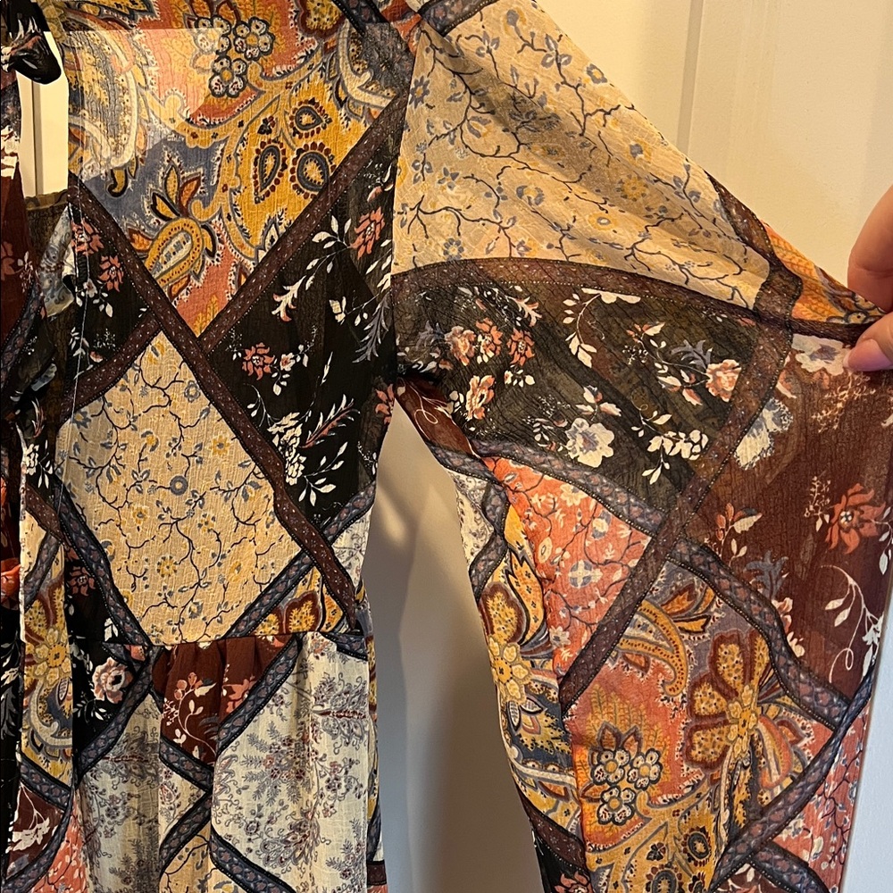 American Eagle Outfitters Multicolor Patchwork Blouse - Picture 6 of 6